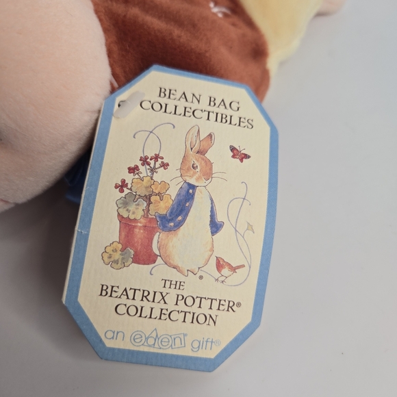 Eden Beatrix Potter Pigling Bean Bag Plush Pig 8" Stuffed Animal New NWT - Picture 2 of 6